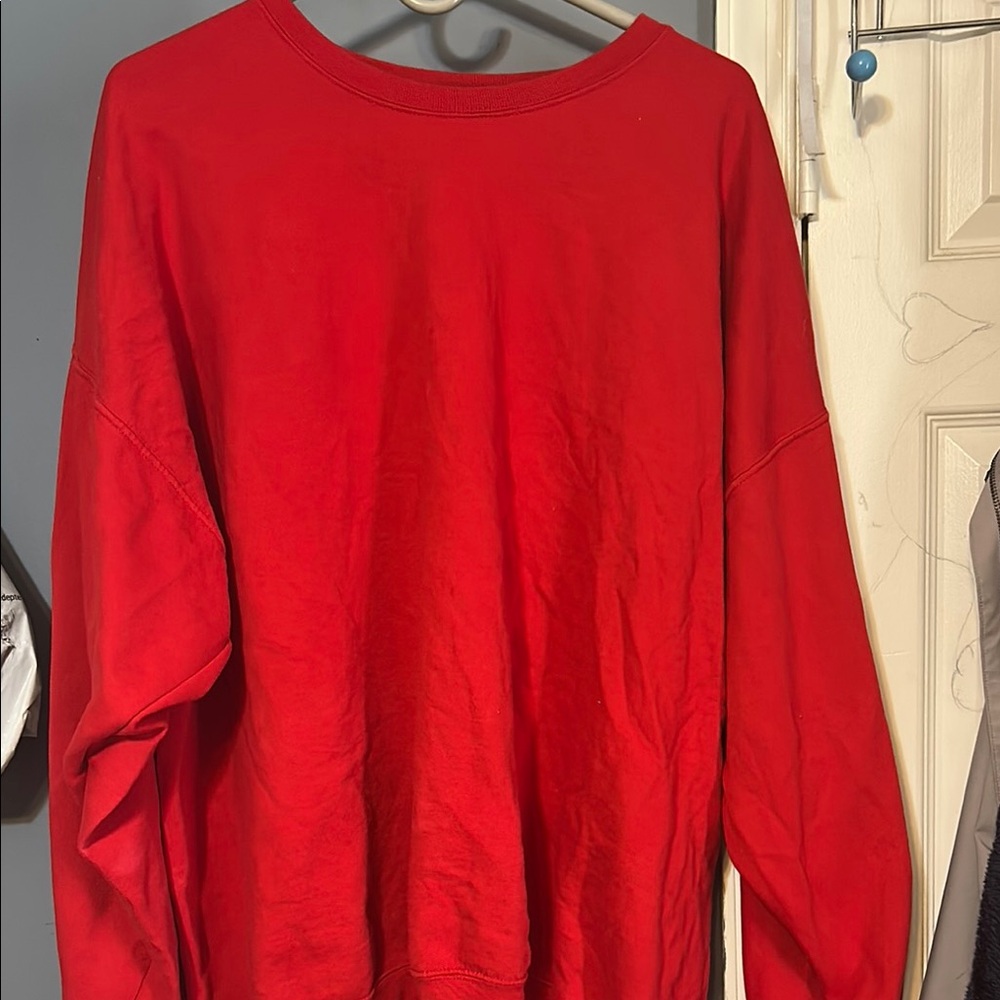Red Crewneck Sweatshirt